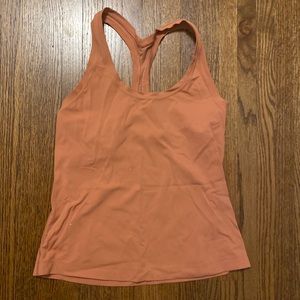 Coral lululemon cool racer back short tank
